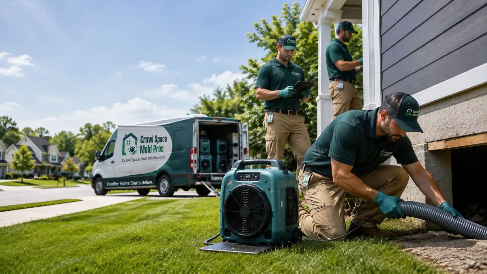 Crawl Space Mold Removal in Whitelaw, WI
